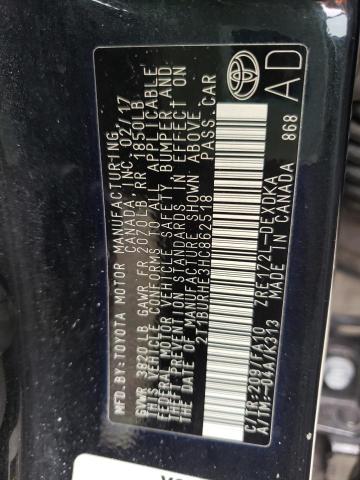 Photo 10 from auction – 2017 TOYOTA COROLLA L with VIN 2T1BURHE3HC862518