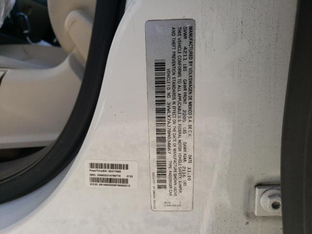 Photo 10 from auction – 2011 VOLKSWAGEN JETTA SEL with VIN 3VWLX7AJ7BM034667