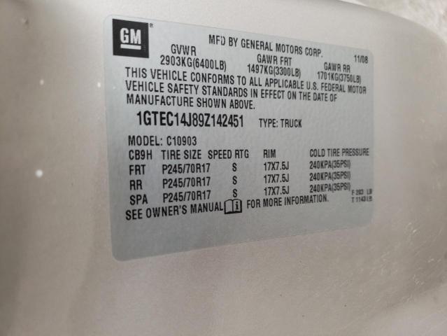 Photo 10 from auction – 2009 GMC SIERRA C15 with VIN 1GTEC14J89Z142451