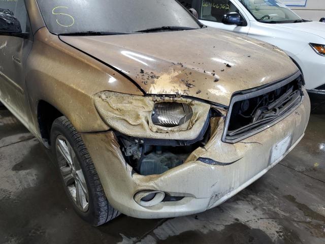 Photo 9 from auction – 2010 TOYOTA HIGHLANDER with VIN JTEDK3EH0A2166015