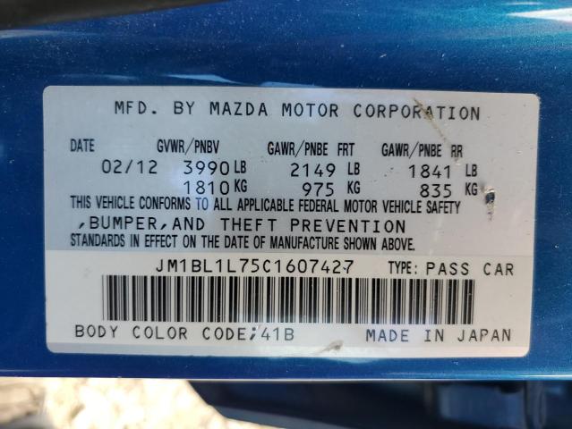 Foto 10 de la subasta – 2012 MAZDA 3 I con VIN JM1BL1L75C1607427