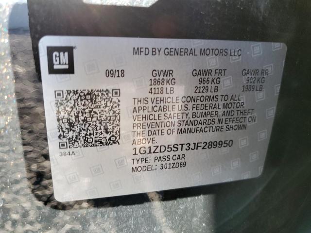 Photo 10 from auction – 2018 CHEVROLET MALIBU LT with VIN 1G1ZD5ST3JF289950