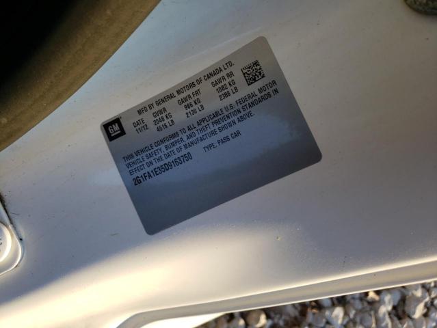 Photo 10 from auction – 2013 CHEVROLET CAMARO LS with VIN 2G1FA1E35D9163750