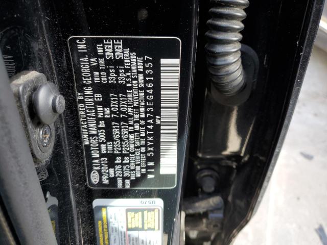 Photo 10 from auction – 2014 KIA SORENTO LX with VIN 5XYKT4A73EG461357
