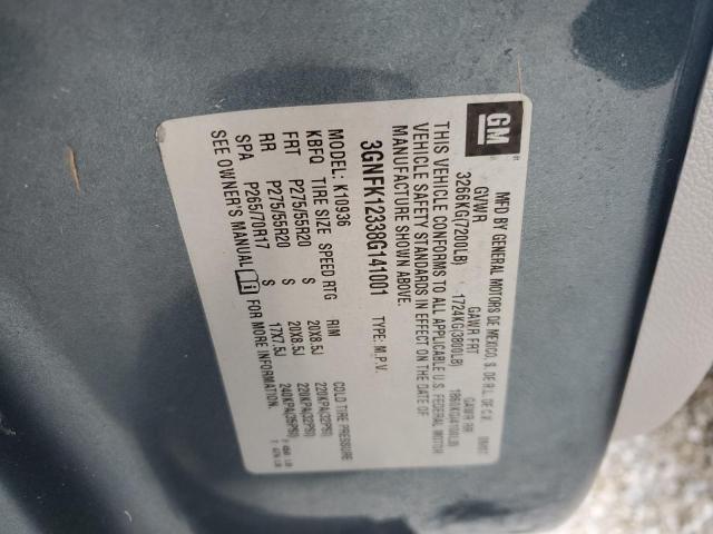 Photo 10 from auction – 2008 CHEVROLET AVALANCHE with VIN 3GNFK12338G141001
