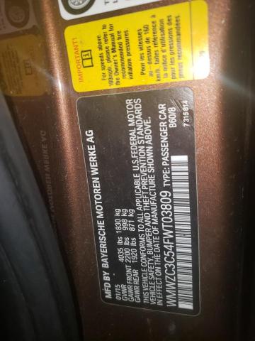 Photo 10 from auction – 2015 MINI COOPER S C with VIN WMWZC3C54FWT03809