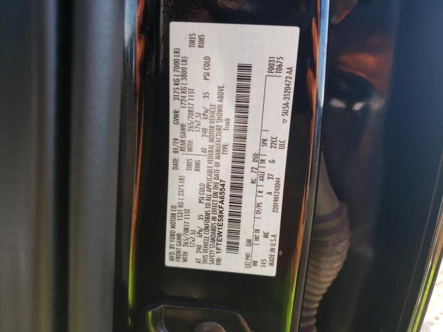 Photo 10 from auction – 2019 FORD F150 SUPER with VIN 1FTEW1E58KFA65547