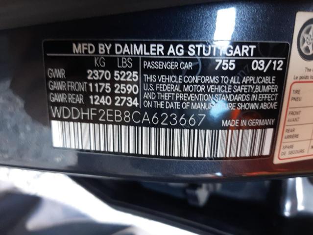 Photo 10 from auction – 2012 MERCEDES-BENZ E 350 BLUE with VIN WDDHF2EB8CA623667