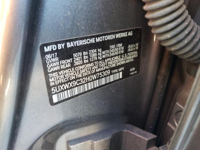 Photo 10 from auction – 2017 BMW X3 XDRIVE2 with VIN 5UXWX9C32H0W75309