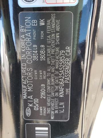 Photo 10 from auction – 2010 KIA FORTE EX with VIN KNAFU6A25A5258579