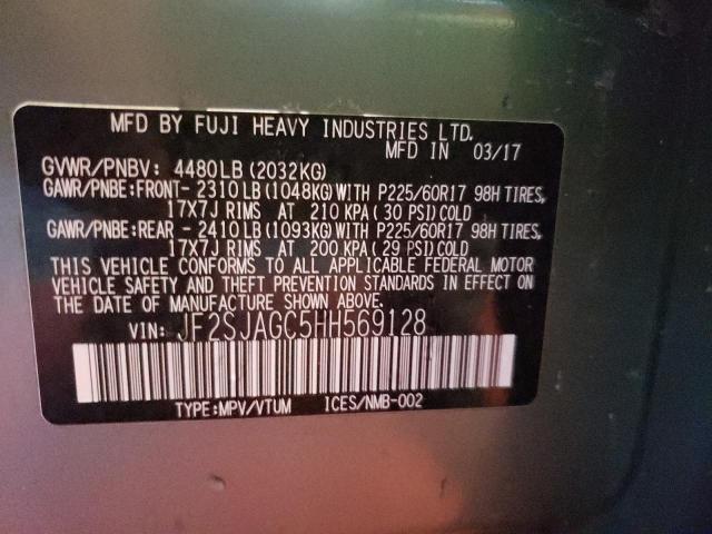 Photo 10 from auction – 2017 SUBARU FORESTER 2 with VIN JF2SJAGC5HH569128