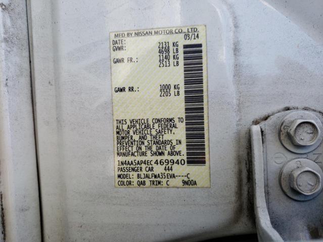صورة رقم 10 من المزاد - 2014 NISSAN MAXIMA S مع VIN 1N4AA5AP4EC469940
