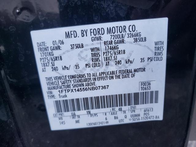Photo 10 from auction – 2006 FORD F150 with VIN 1FTPX14556NB07367