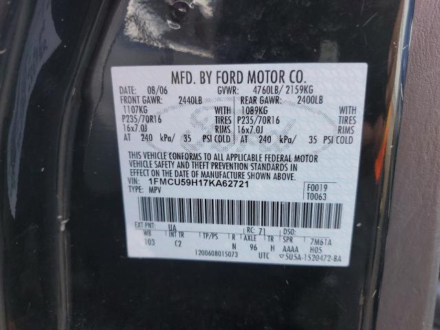 Photo 10 from auction – 2007 FORD ESCAPE HEV with VIN 1FMCU59H17KA62721