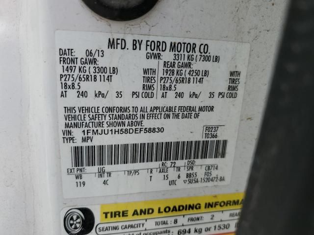 Photo 10 from auction – 2013 FORD EXPEDITION with VIN 1FMJU1H58DEF58830