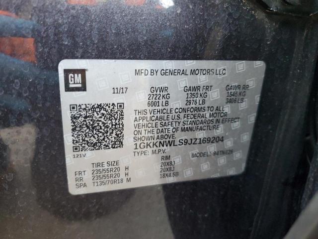 Photo 10 from auction – 2018 GMC ACADIA SLT with VIN 1GKKNWLS9JZ169204