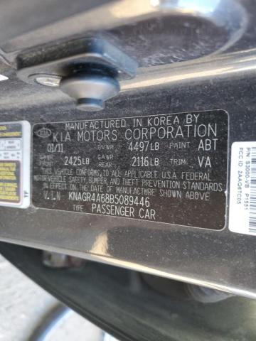 Photo 10 from auction – 2011 KIA OPTIMA SX with VIN KNAGR4A68B5089446