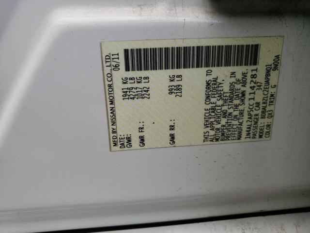 Photo 10 from auction – 2012 NISSAN ALTIMA BAS with VIN 1N4AL2AP5CC114281