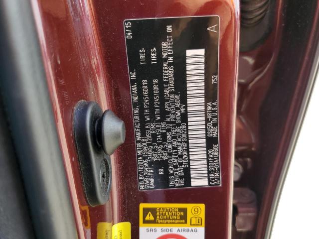 Photo 14 from auction – 2015 TOYOTA HIGHLANDER with VIN 5TDZKRFHXFS082280