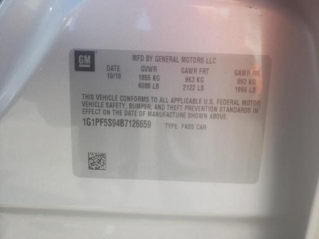 Photo 10 from auction – 2011 CHEVROLET CRUZE LT with VIN 1G1PF5S94B7126659