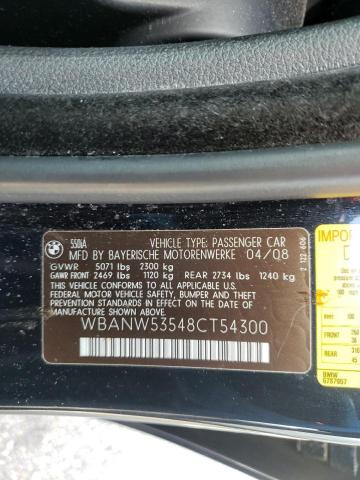 Photo 10 from auction – 2008 BMW 550 I with VIN WBANW53548CT54300