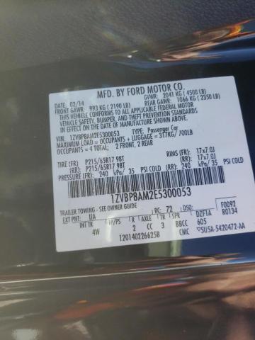 Photo 10 from auction – 2014 FORD MUSTANG with VIN 1ZVBP8AM2E5300053