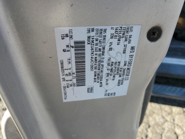 Photo 10 from auction – 2004 FORD EXPLORER S with VIN 1FMZU67K14UC12051