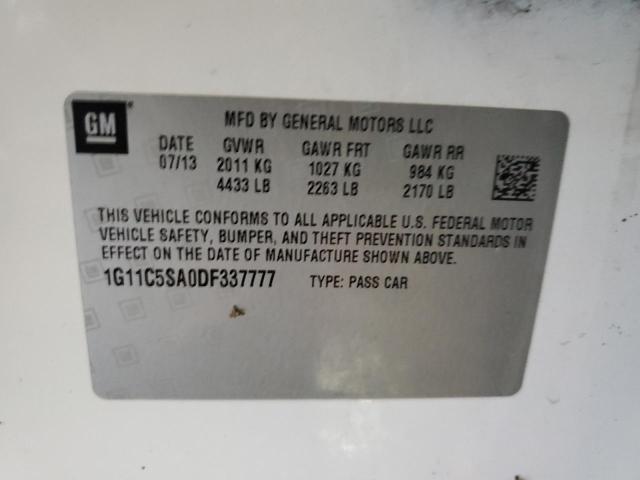 Photo 10 from auction – 2013 CHEVROLET MALIBU 1LT with VIN 1G11C5SA0DF337777