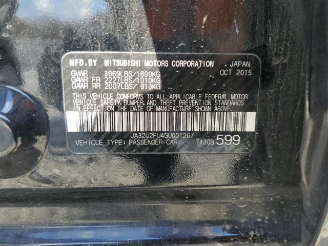 Photo 10 from auction – 2016 MITSUBISHI LANCER with VIN JA32U2FU4GU001267
