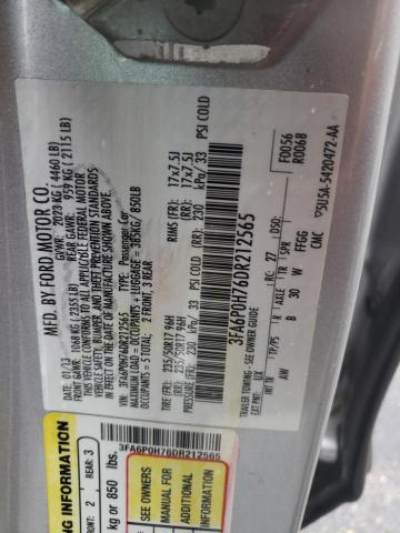 Photo 10 from auction – 2013 FORD FUSION SE with VIN 3FA6P0H76DR212565