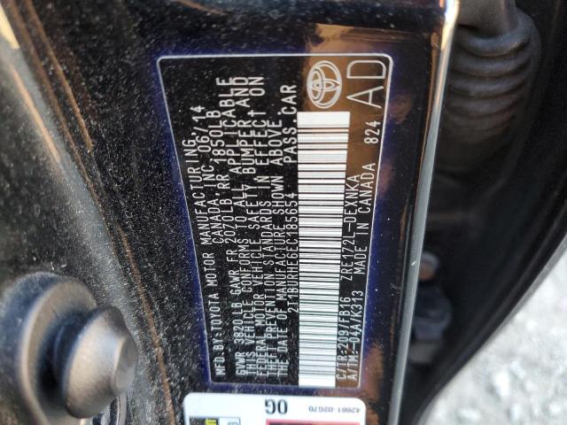 Photo 10 from auction – 2014 TOYOTA COROLLA L with VIN 2T1BURHE6EC185654