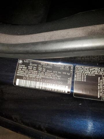 Photo 10 from auction – 2004 BMW M3 with VIN WBSBR93474PK04799