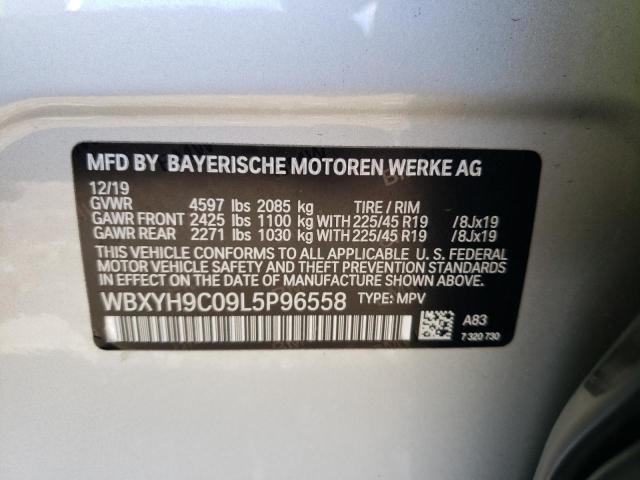 Photo 10 from auction – 2020 BMW X2 SDRIVE2 with VIN WBXYH9C09L5P96558