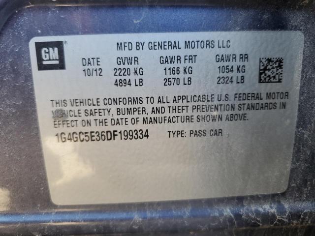Photo 10 from auction – 2013 BUICK LACROSSE with VIN 1G4GC5E36DF199334