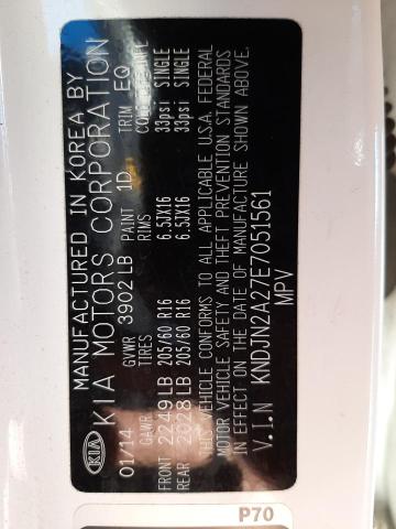 Photo 10 from auction – 2014 KIA SOUL with VIN KNDJN2A27E7051561