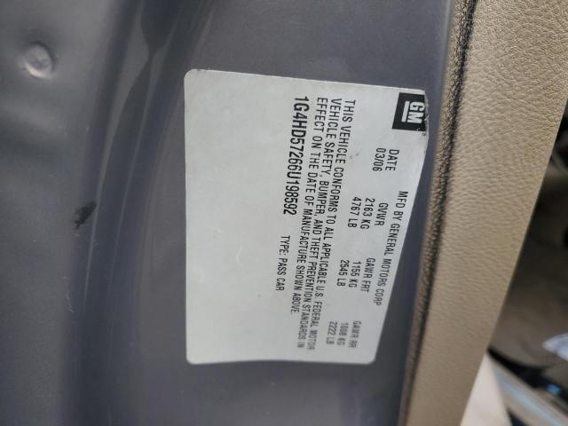 Photo 10 from auction – 2006 BUICK LUCERNE CX with VIN 1G4HD57266U198592