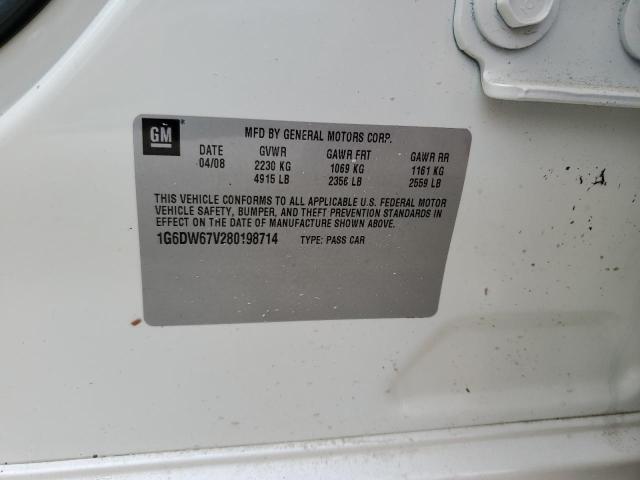 Photo 10 from auction – 2008 CADILLAC STS with VIN 1G6DW67V280198714