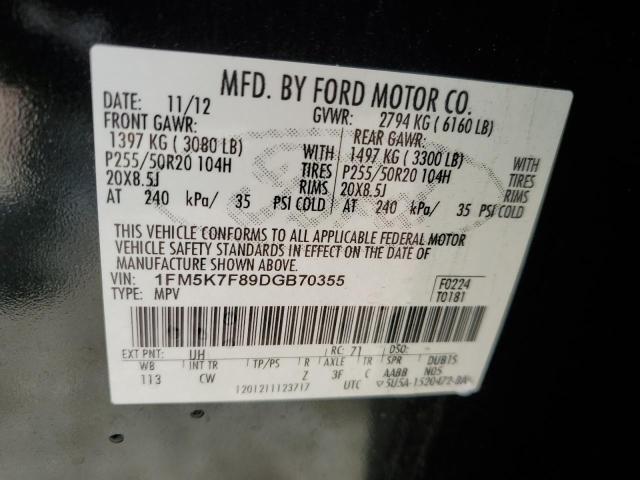 Photo 10 from auction – 2013 FORD EXPLORER L with VIN 1FM5K7F89DGB70355