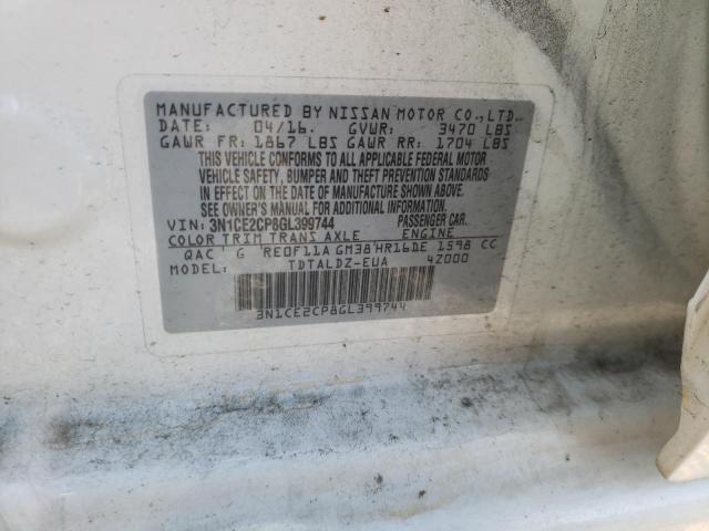 Photo 10 from auction – 2016 NISSAN VERSA NOTE with VIN 3N1CE2CP8GL399744