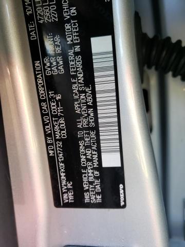 Photo 10 from auction – 2015 VOLVO S60 PREMIE with VIN YV140MFK0F1347732
