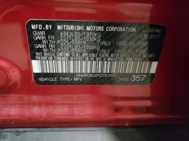 Photo 10 from auction – 2017 MITSUBISHI OUTLANDER with VIN JA4AR3AU2HZ063485