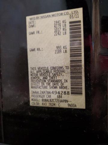 Photo 10 from auction – 2011 NISSAN ALTIMA BAS with VIN 1N4AL2AP7BN494288
