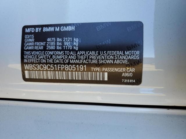 Photo 10 from auction – 2015 BMW M3 with VIN WBS3C9C51FP805191