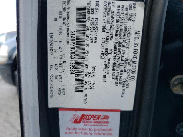 Photo 10 from auction – 2010 FORD CROWN VICT with VIN 2FABP7BV0AX139284