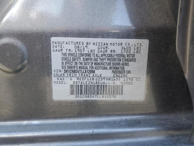 Photo 10 from auction – 2020 NISSAN VERSA S with VIN 3N1CN8DV7LL812098