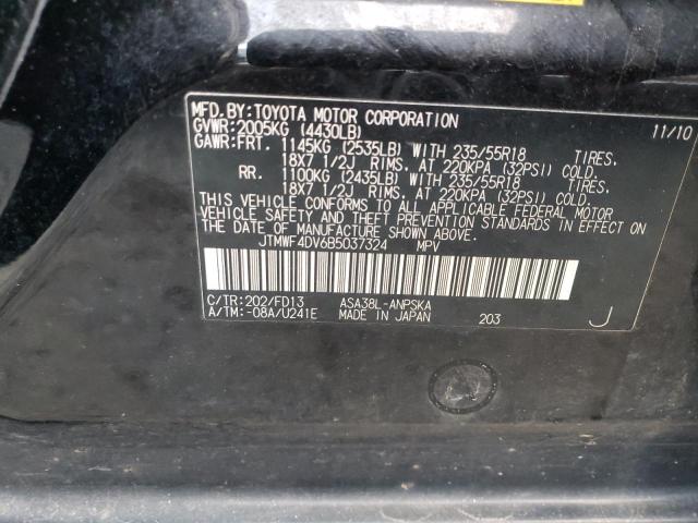 Photo 10 from auction – 2011 TOYOTA RAV4 SPORT with VIN JTMWF4DV6B5037324