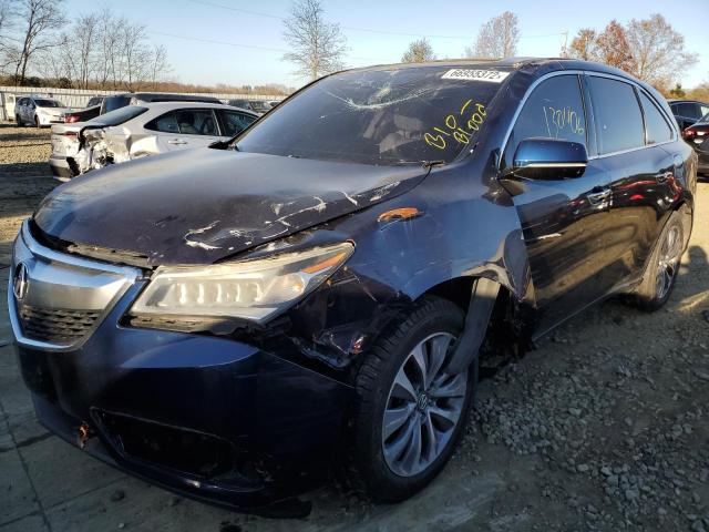 Photo 2 from auction – 2014 ACURA MDX TECHNO with VIN 5FRYD3H42EB007362