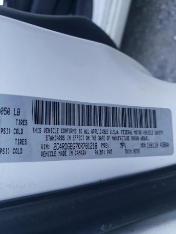 Photo 10 from auction – 2019 DODGE GRAND CARA with VIN 2C4RDGBG7KR781218