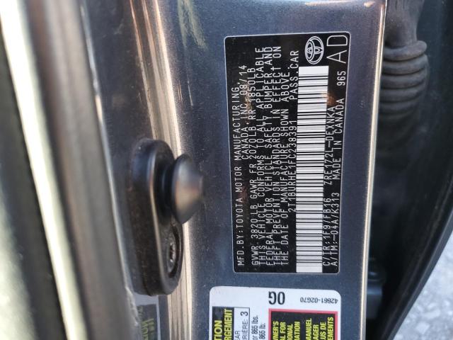 Photo 10 from auction – 2015 TOYOTA COROLLA L with VIN 2T1BURHE1FC238391