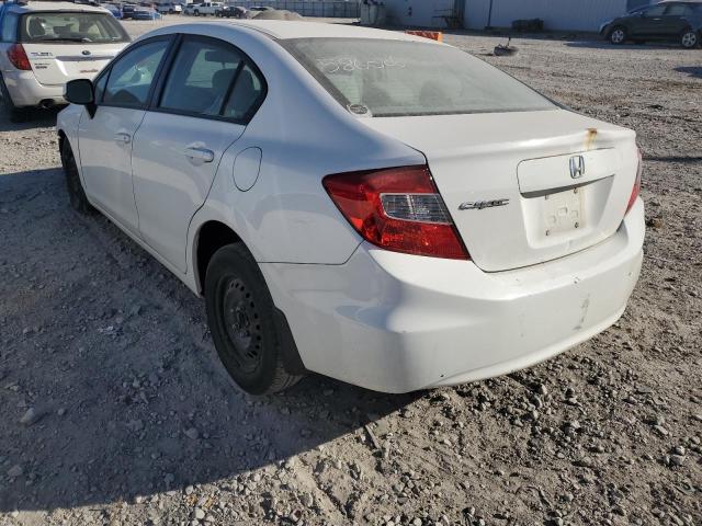 Photo 3 from auction – 2012 HONDA CIVIC LX with VIN 2HGFB2F57CH586006
